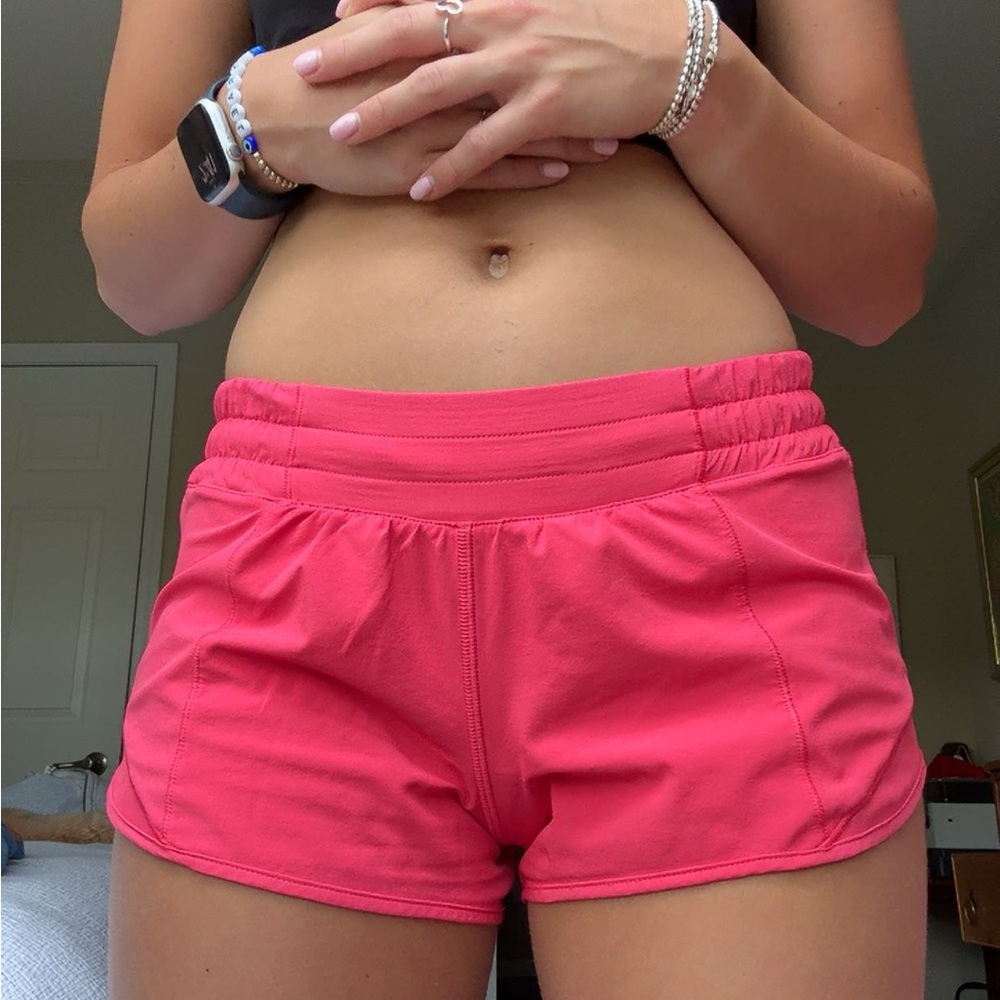 Hotty hot low rise 2.5 hot pink lululemon shorts